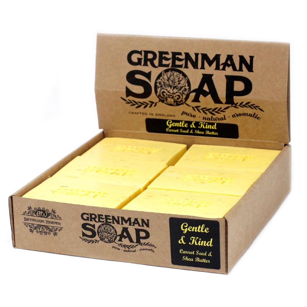 ancient wisdom 12x Greenman Soap 100g - Gentle & Kind