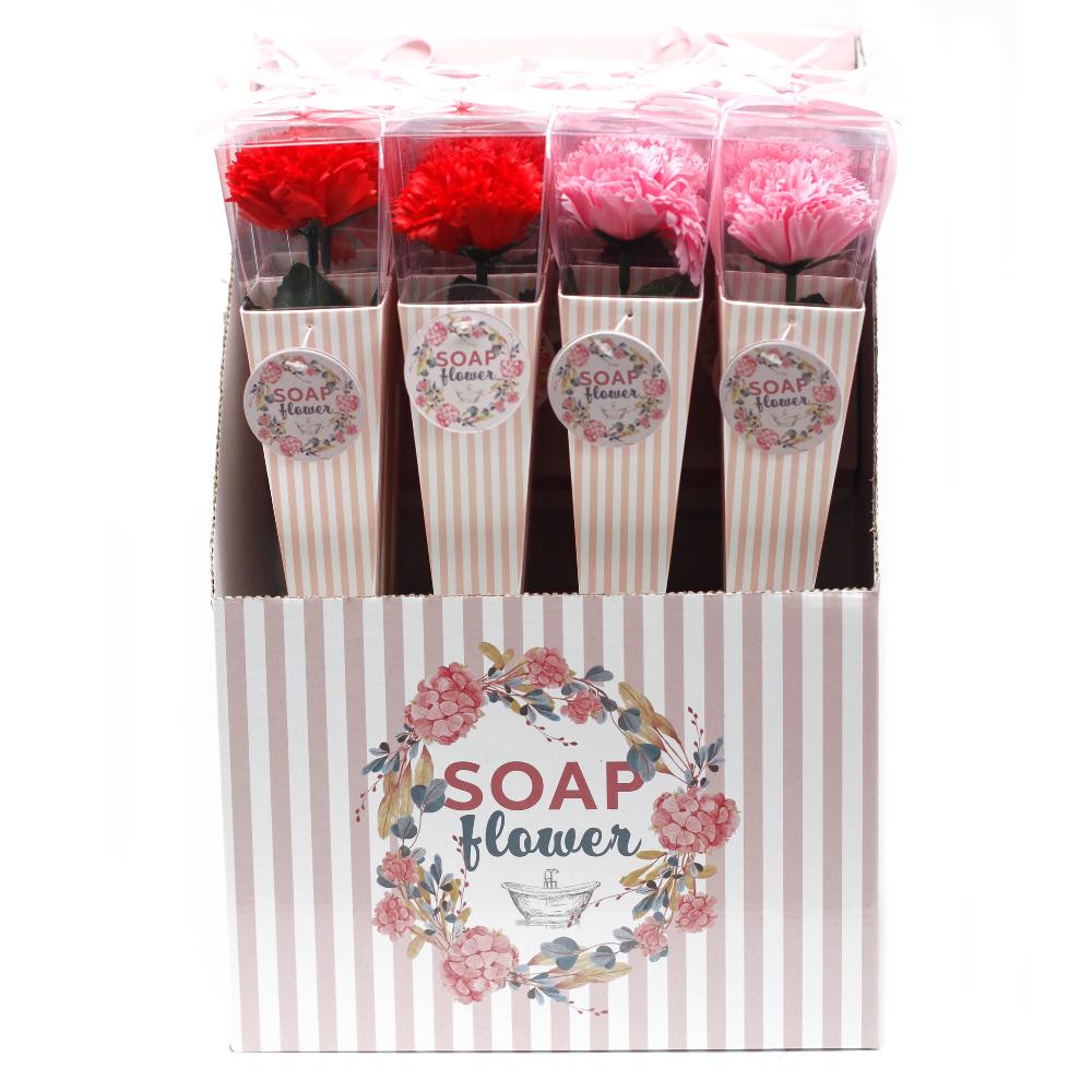 Ancient Wisdom 12x Soap Flower - Medium Carnation