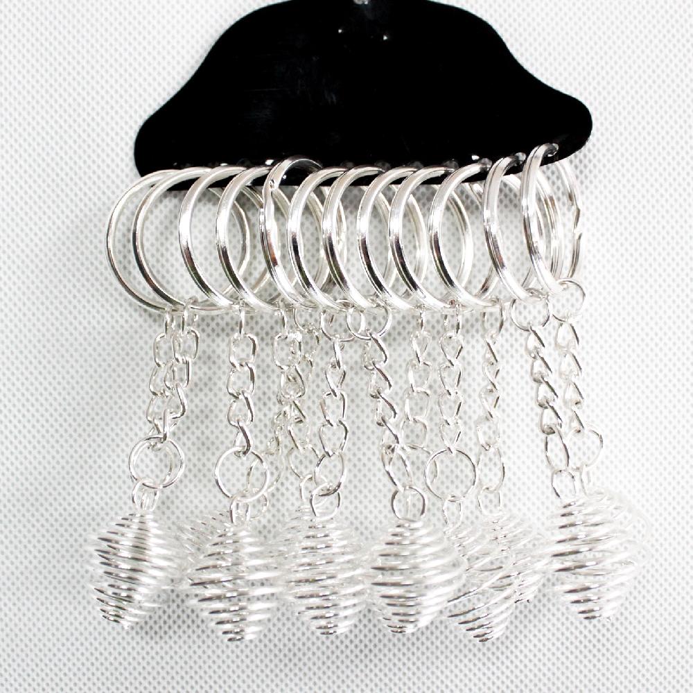 Ancient Wisdom 12x Spiral Cage Key-rings (pack 12)