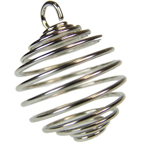 Ancient Wisdom 12x Spiral Cage Pendants 20mm