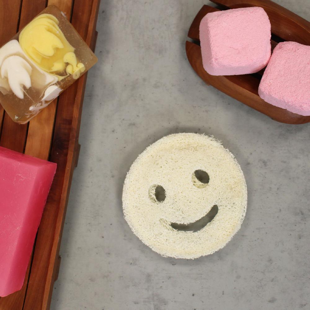 Ancient Wisdom 12x Whole Loofah Smiley Face