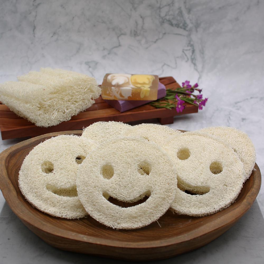 Ancient Wisdom 12x Whole Loofah Smiley Face