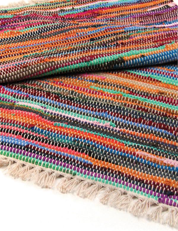 ancient wisdom 155 x 90cm Luxury Rag Rug - Natural