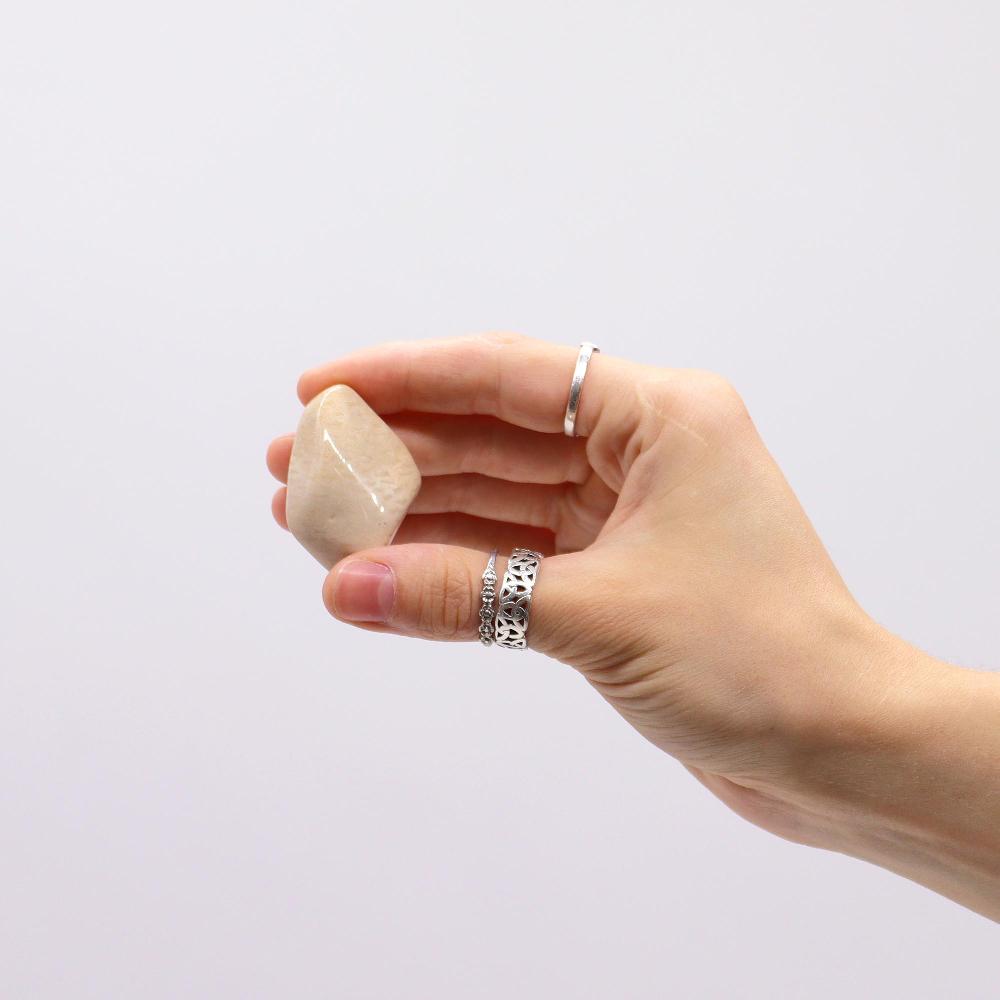 Ancient Wisdom 18x XL Tumble Stones - Agatised Coral