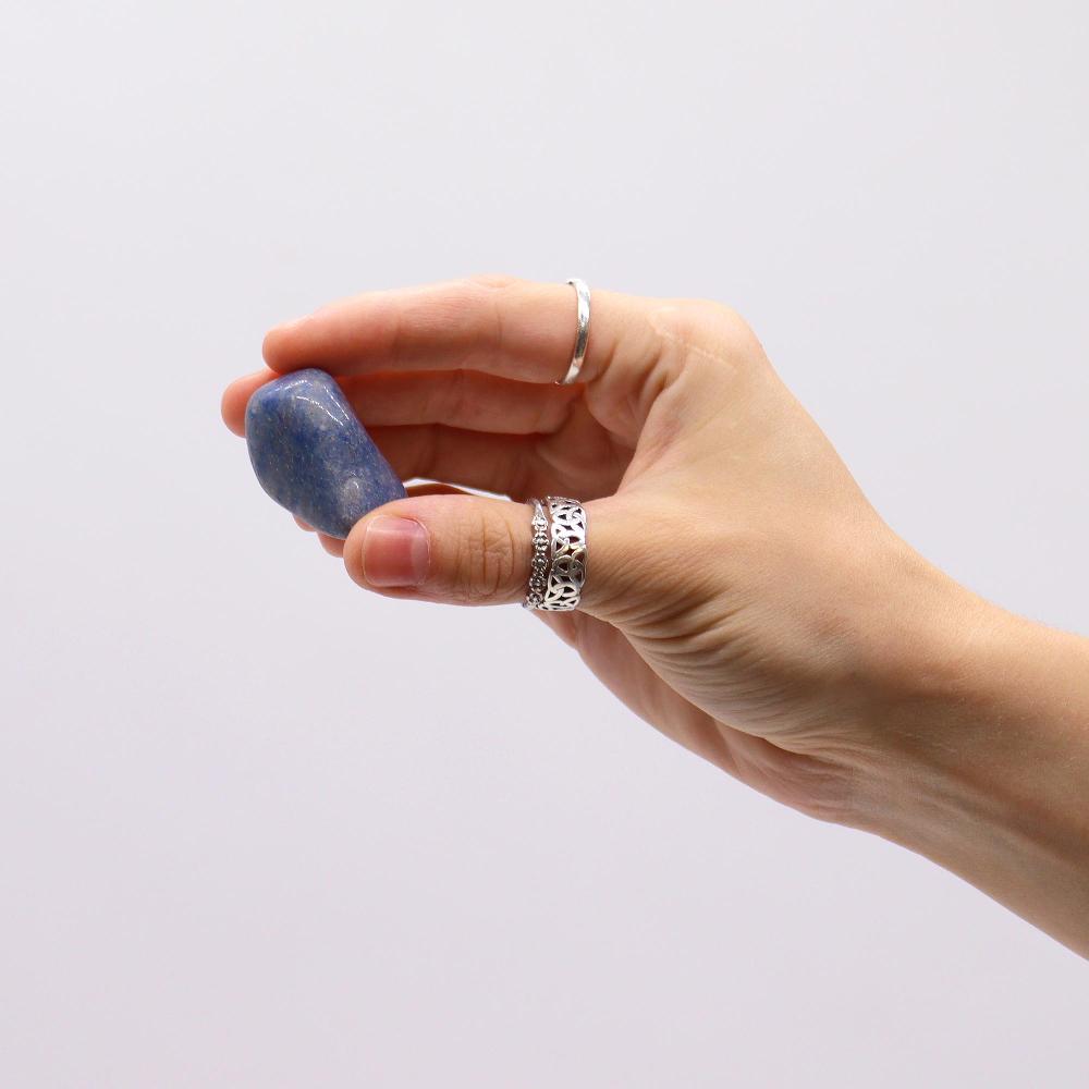 Ancient Wisdom 18x XL Tumble Stones - Blue Quartz