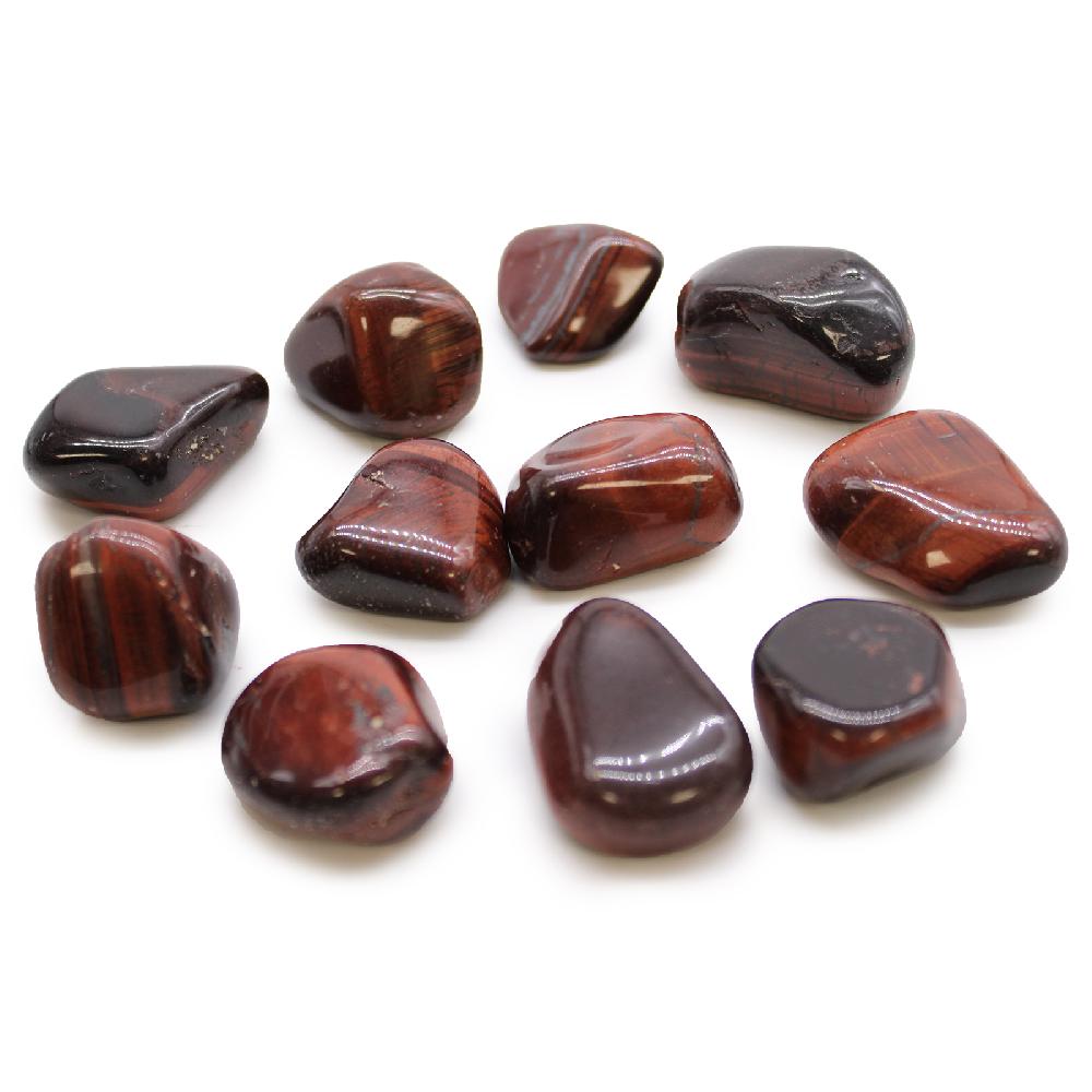 ancient wisdom 18x XL Tumble Stones - Red Tiger Eye