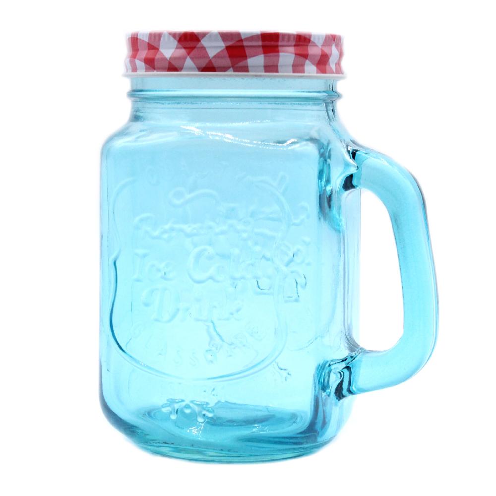 ancient wisdom 24x Funky Mason Jar - Ice Cold - Blue