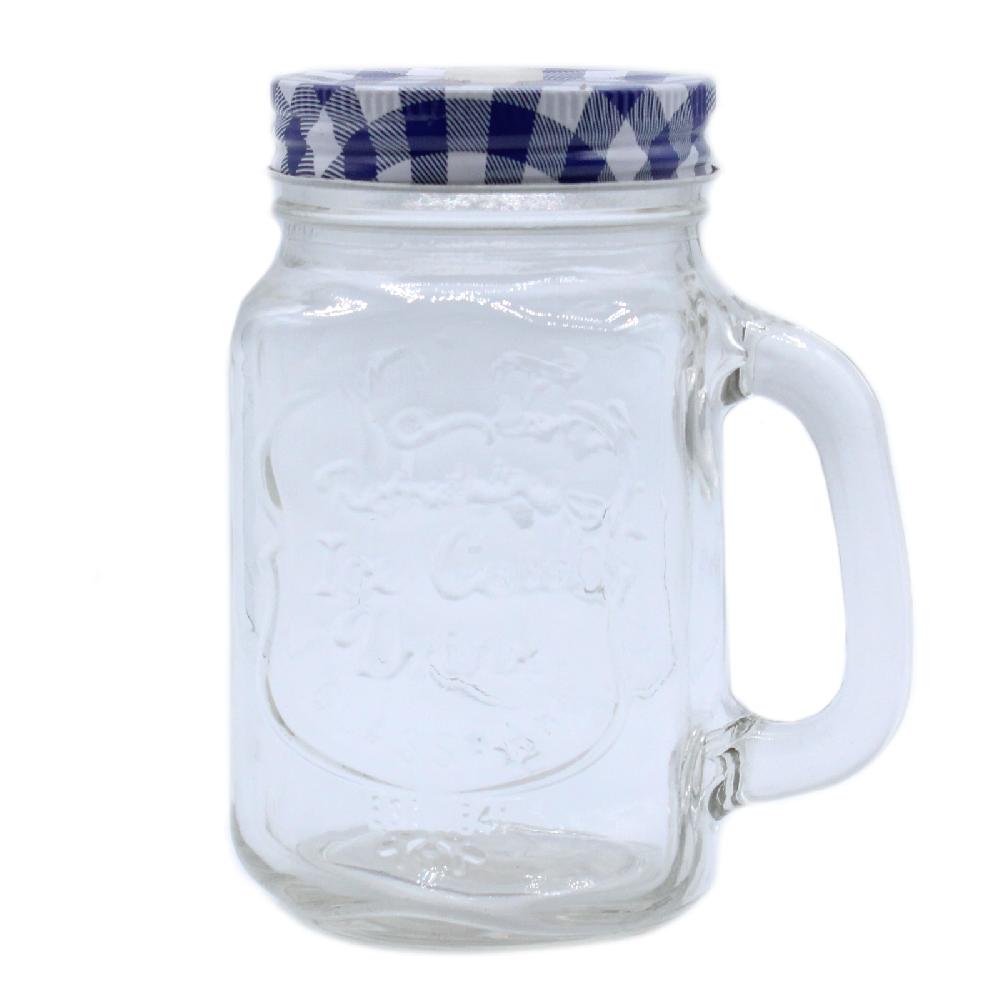ancient wisdom 24x Funky Mason Jar - Ice Cold - Clear