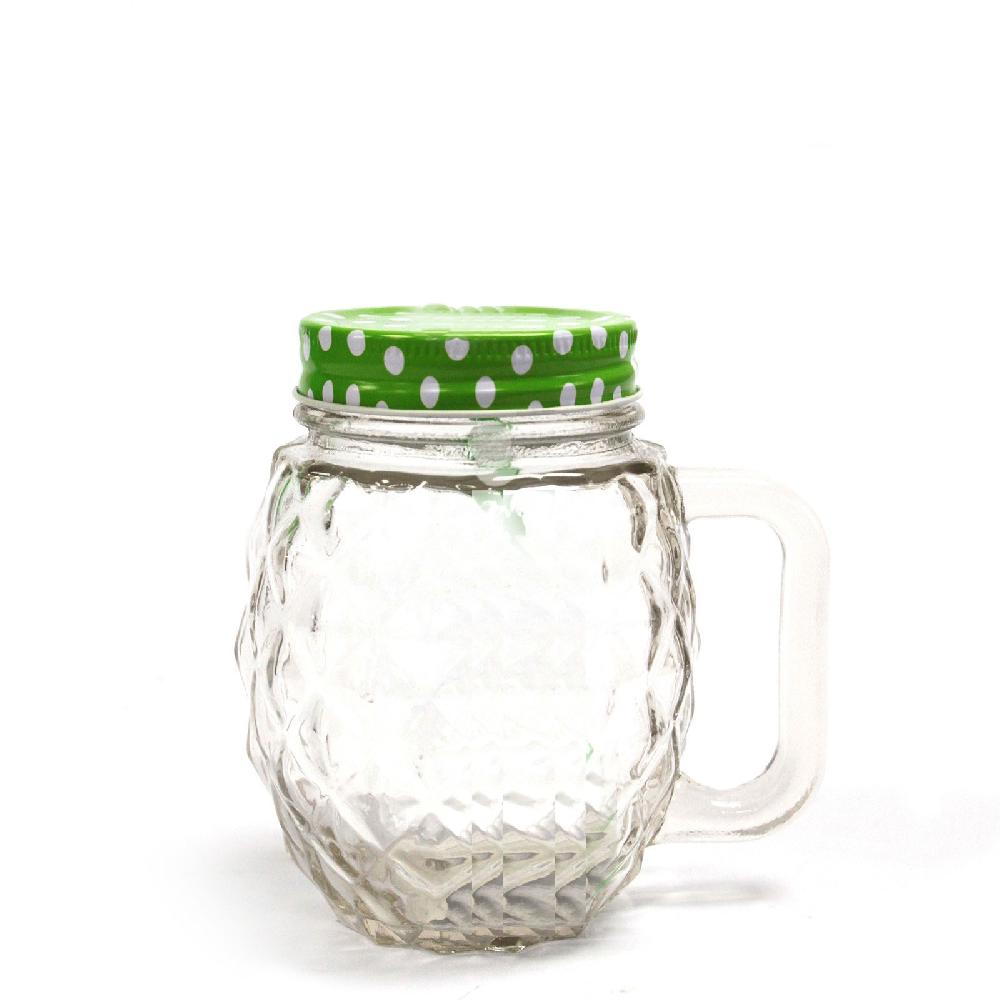 Ancient Wisdom 24x Funky Mason Jar - Pineapple - Clear