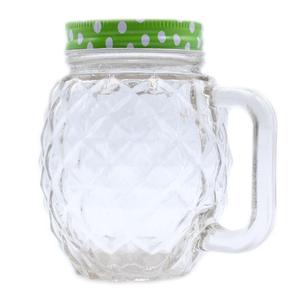 ancient wisdom 24x Funky Mason Jar - Pineapple - Clear