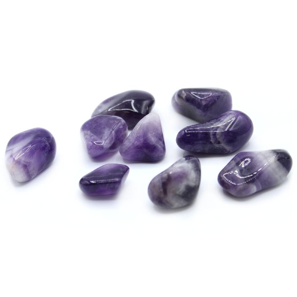 ancient wisdom 24x L Tumble Stone - Amethyst Banded