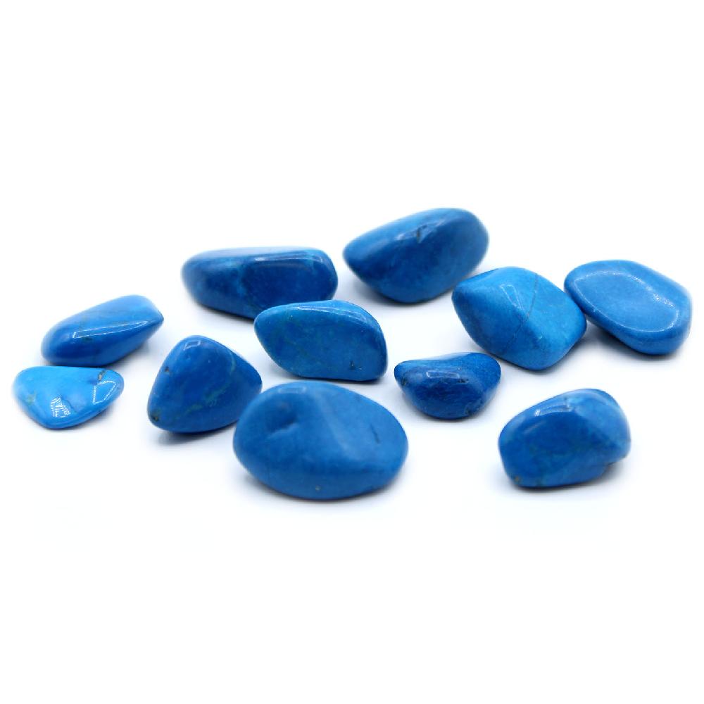 ancient wisdom 24x L Tumble Stone - Blue Howlite