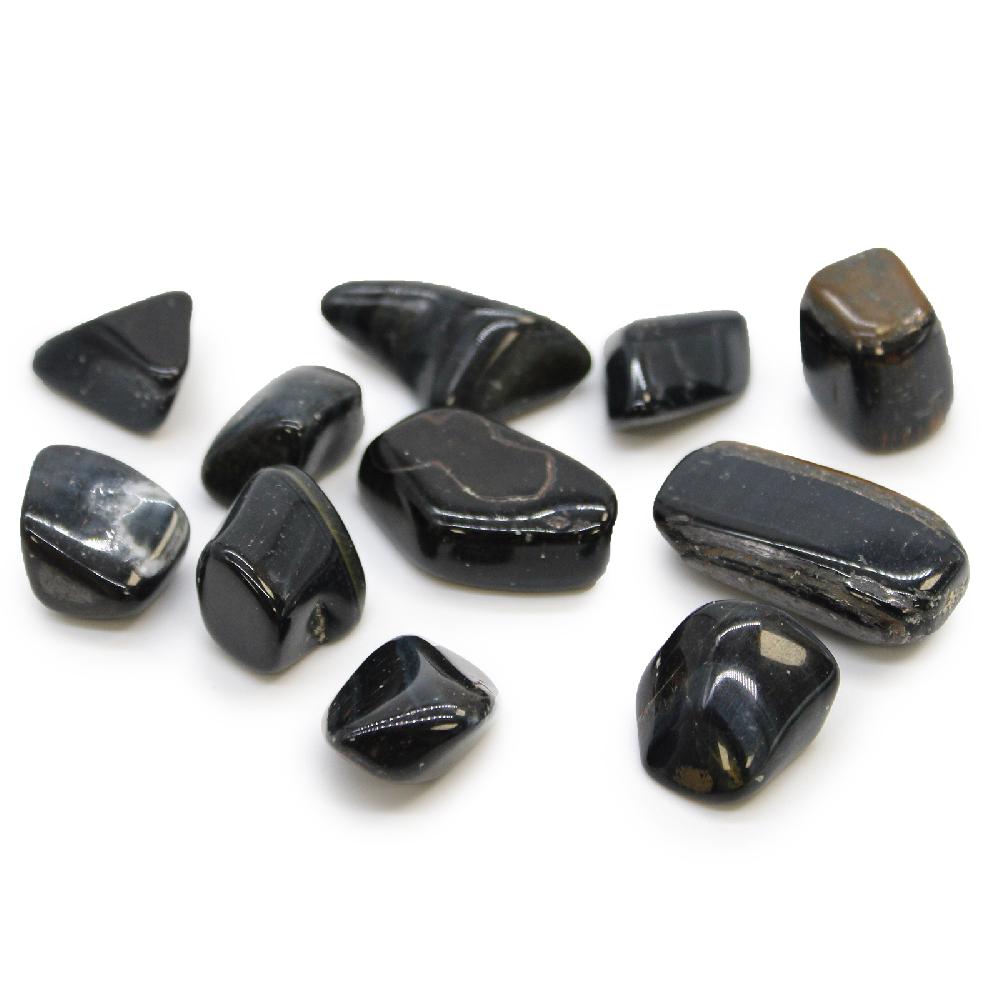 ancient wisdom 24x L Tumble Stone - Blue Tiger Eye