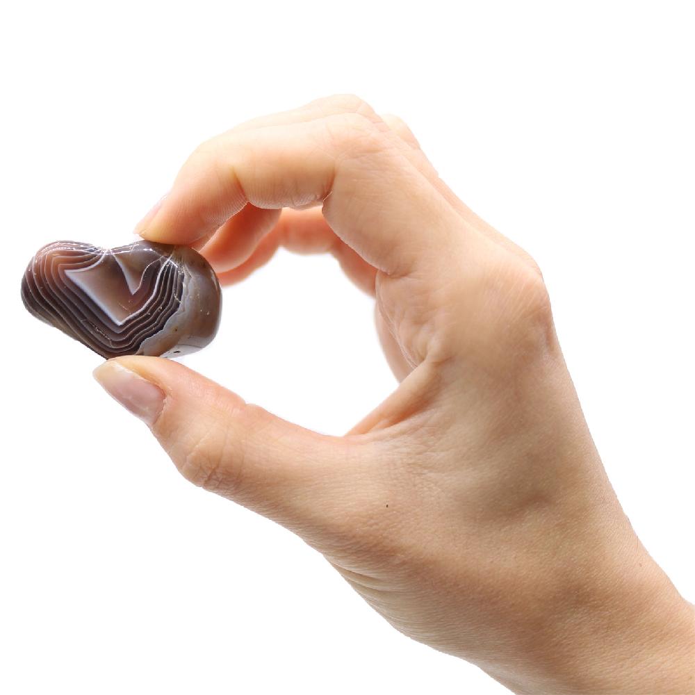 Ancient Wisdom 24x L Tumble Stone - Grey Agate