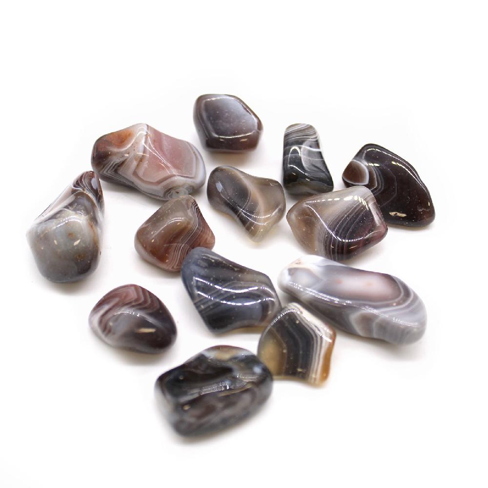 ancient wisdom 24x L Tumble Stone - Grey Agate