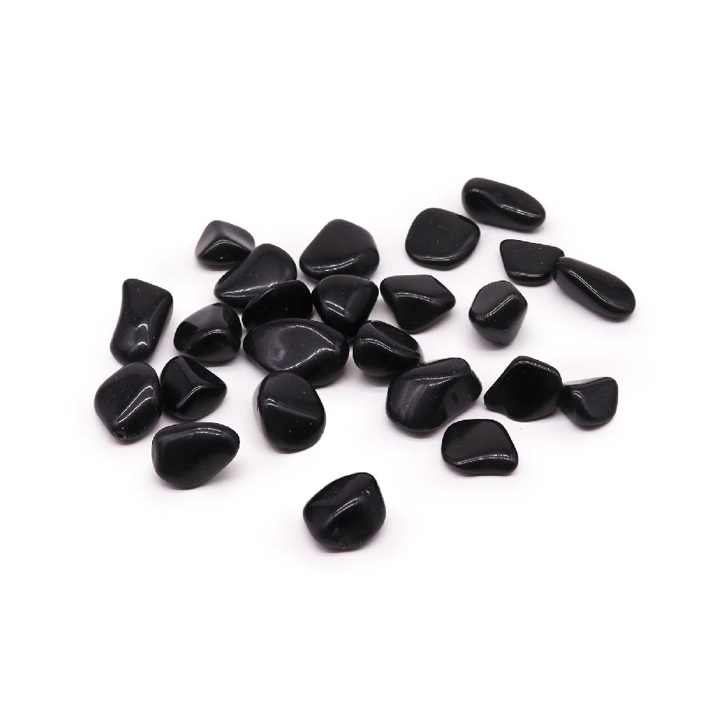 ancient wisdom 24x L Tumble Stone - Obsidian Black
