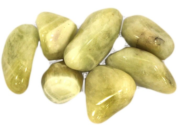 ancient wisdom 24x L Tumble Stone - Prasiolite