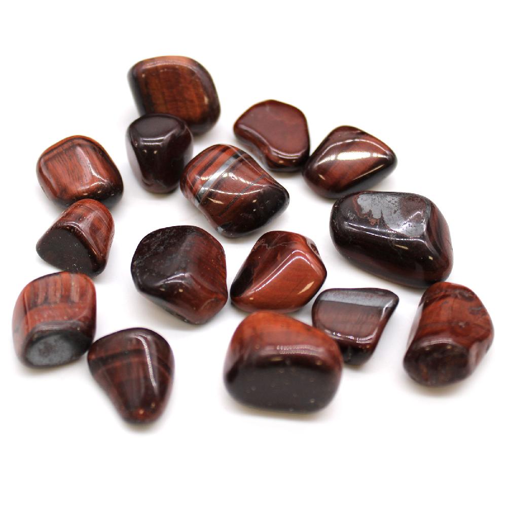 Ancient Wisdom 24x L Tumble Stone - Red Tiger Eye