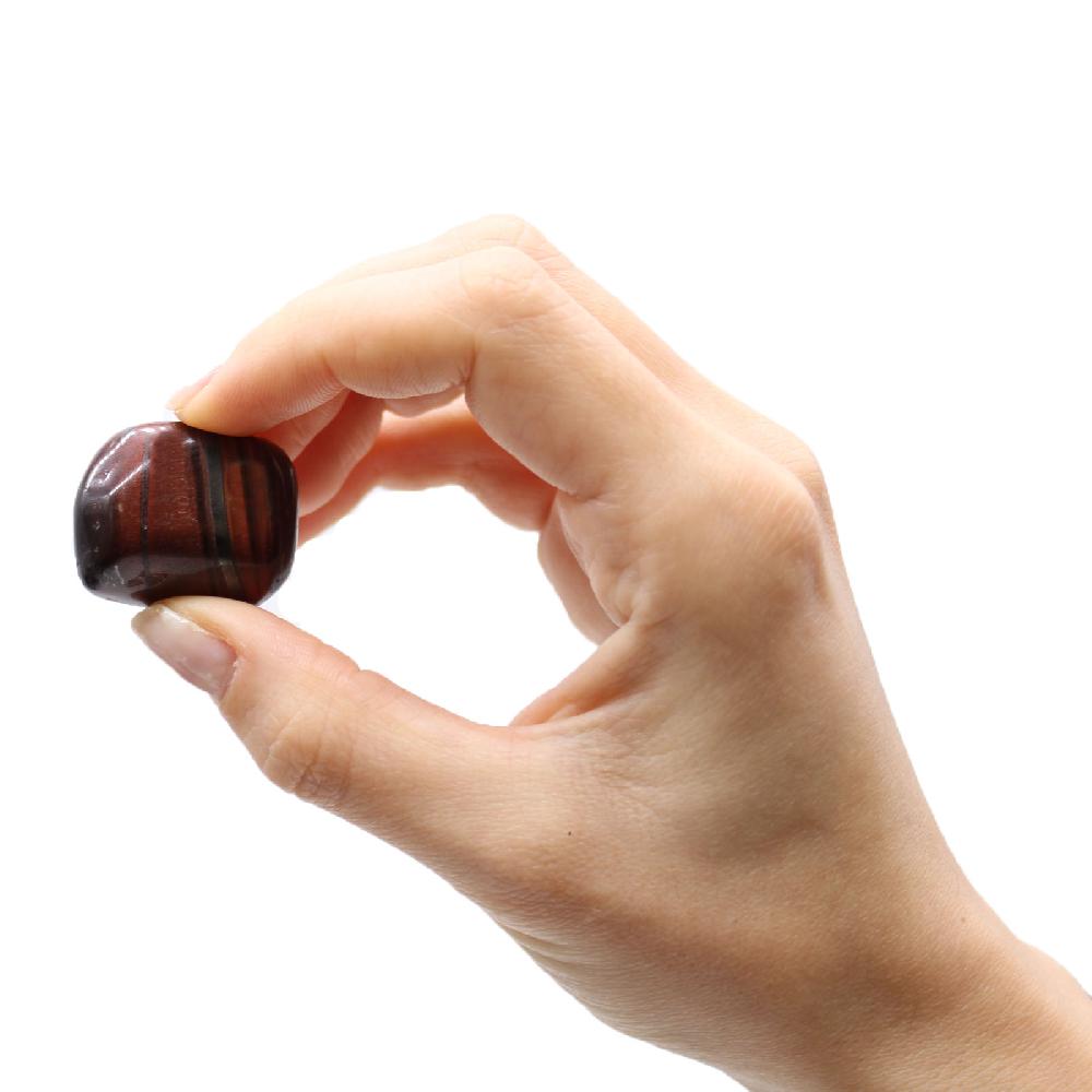 Ancient Wisdom 24x L Tumble Stone - Red Tiger Eye