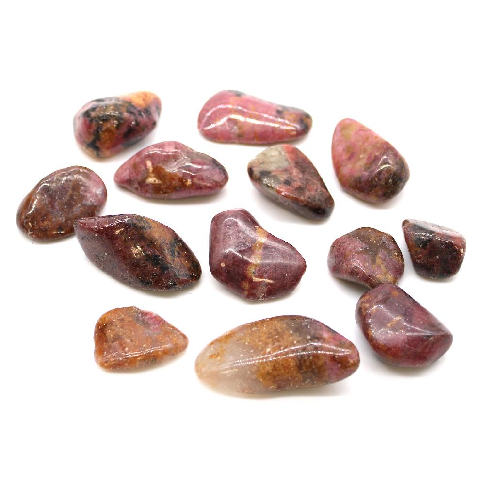 ancient wisdom 24x L Tumble Stone - Rhodonite