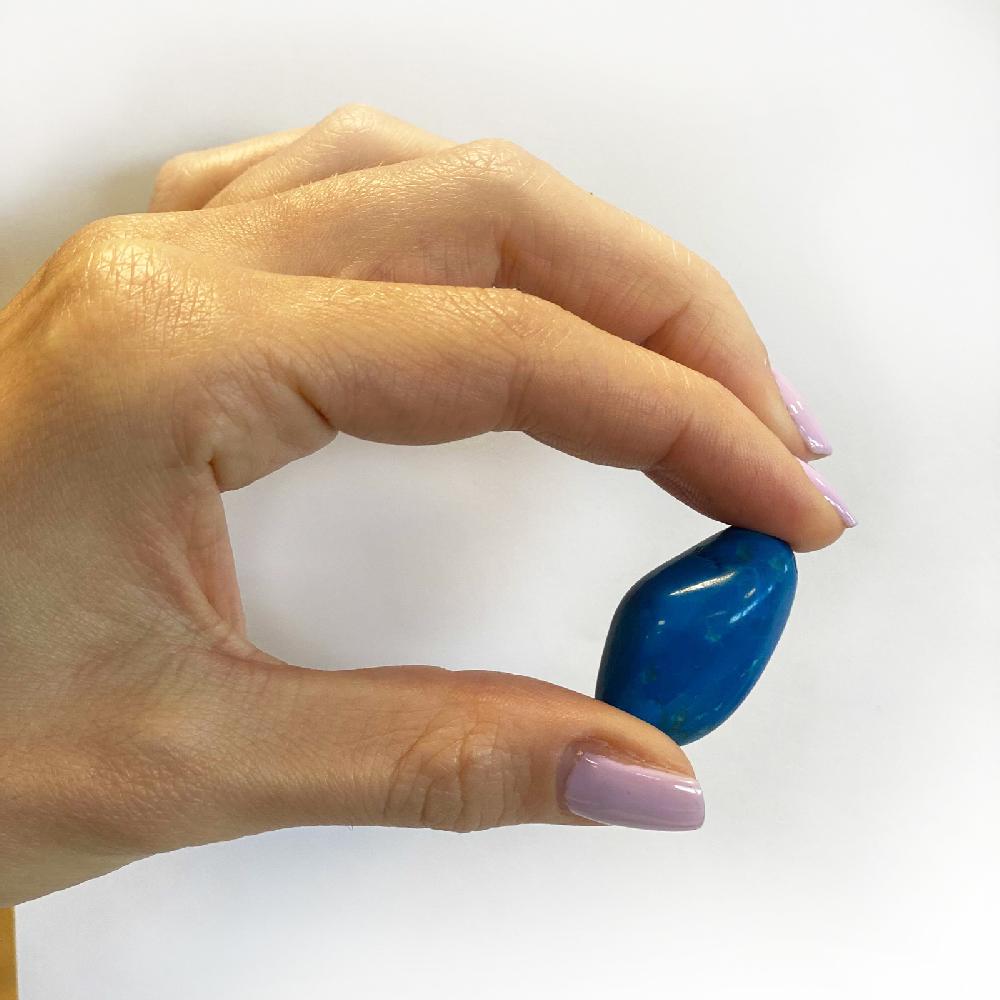 Ancient Wisdom 24x M Tumble Stone - Blue Howlite