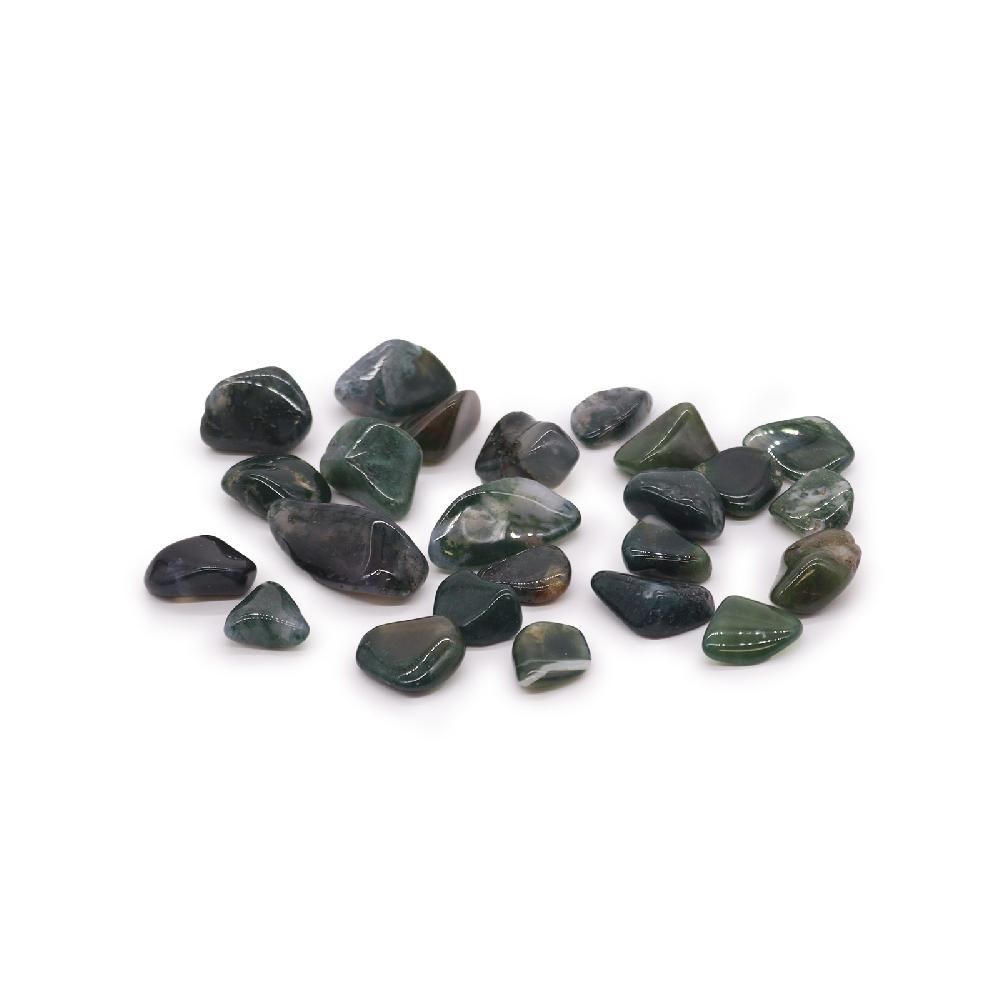 ancient wisdom 24x M Tumble Stone - Green Moss Agate