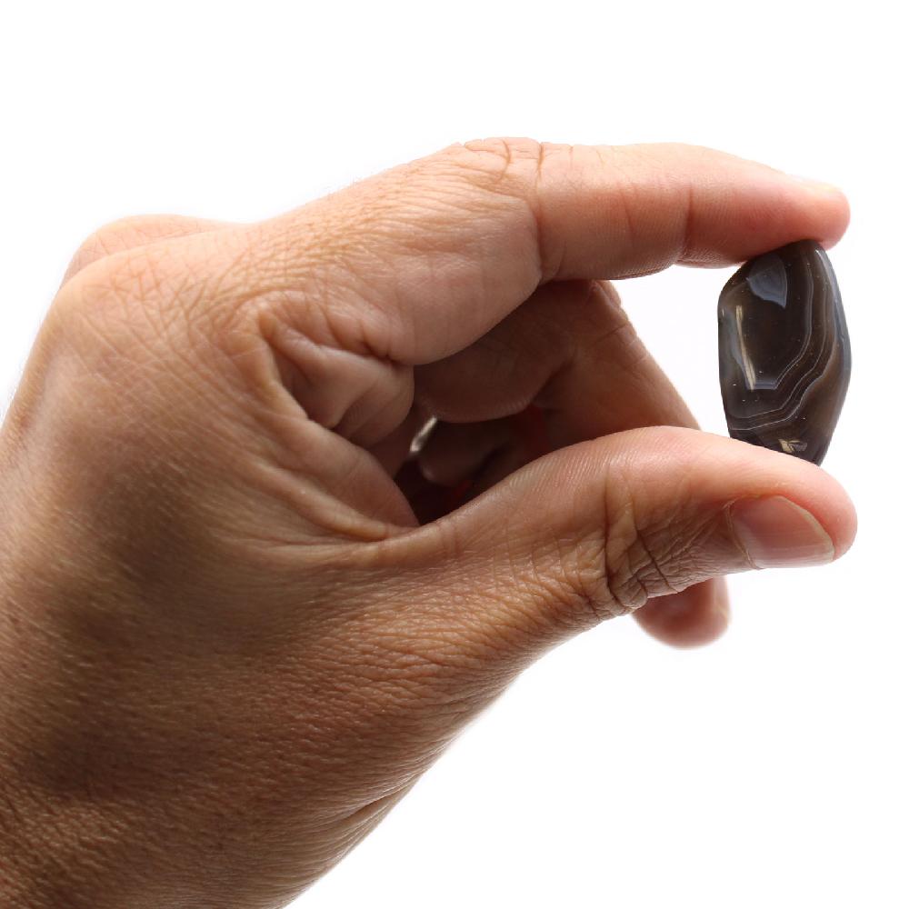 Ancient Wisdom 24x M Tumble Stone - Grey Agate