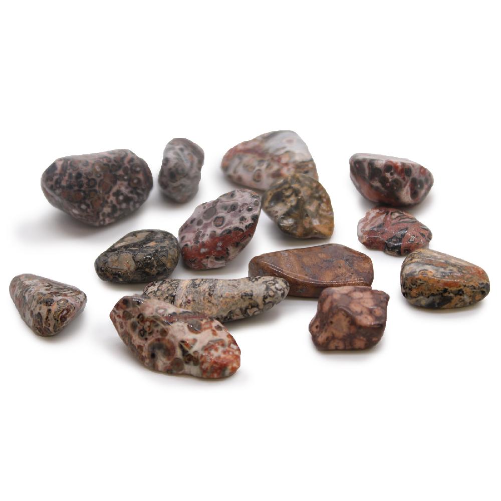 ancient wisdom 24x M Tumble Stone - Leopard Skin