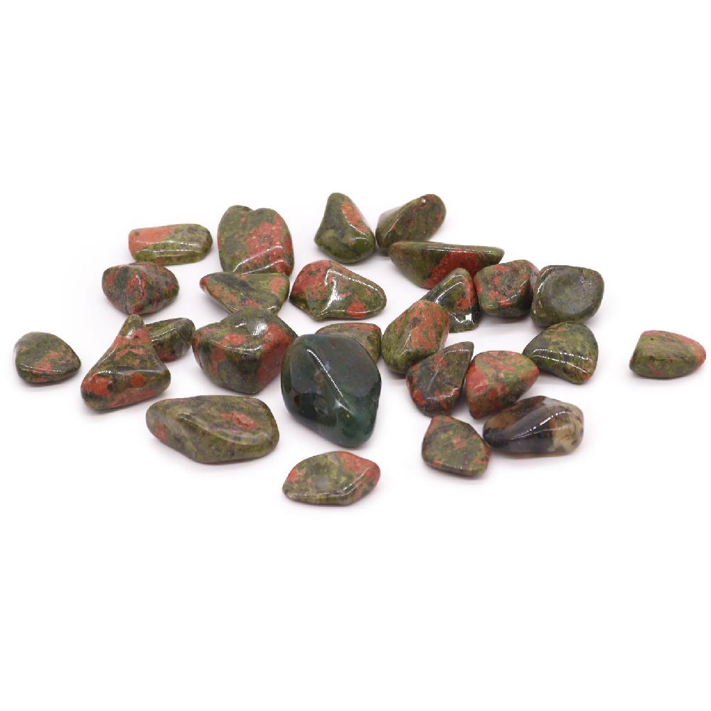 ancient wisdom 24x M Tumble Stone - Unakite