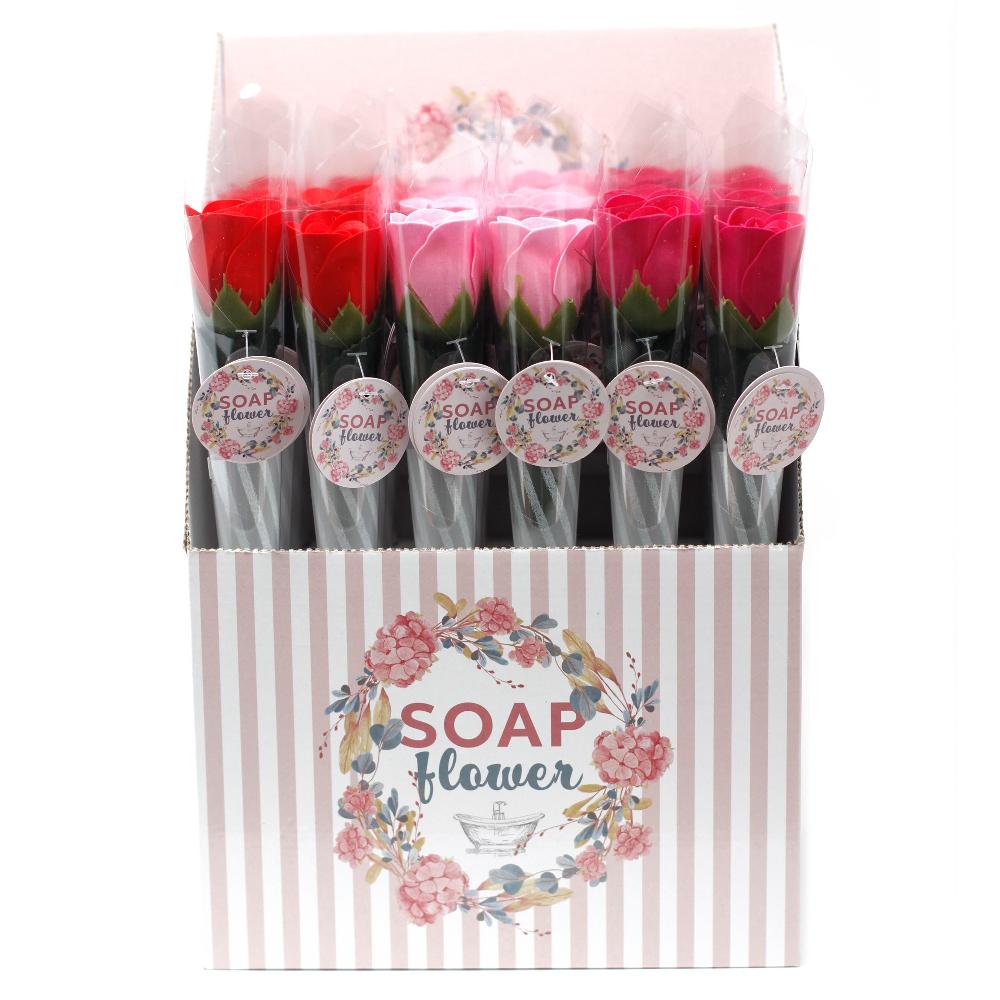 Ancient Wisdom 24x Soap Flower - Small Rose