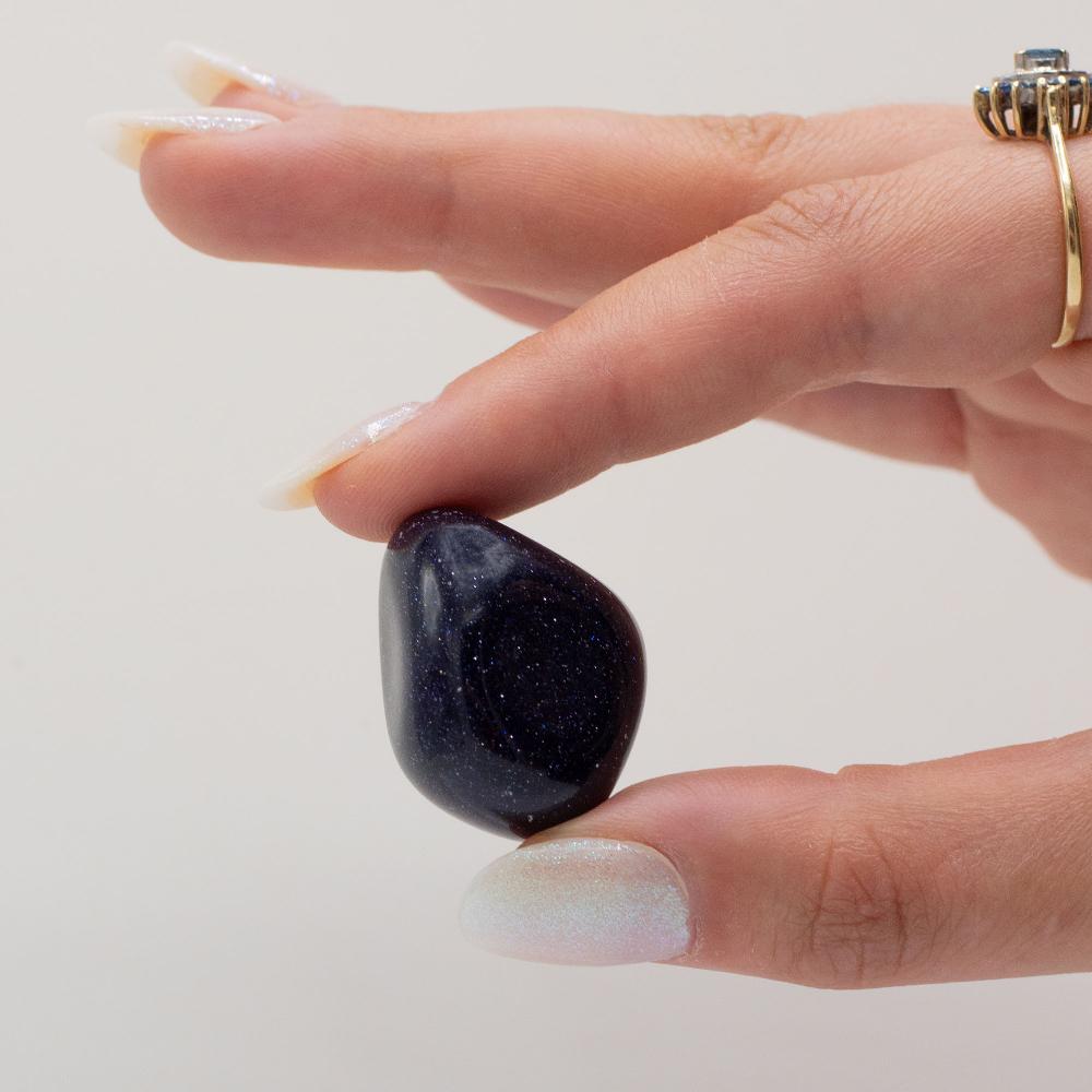 Ancient Wisdom 24x Tumble Stones - Blue Goldstone