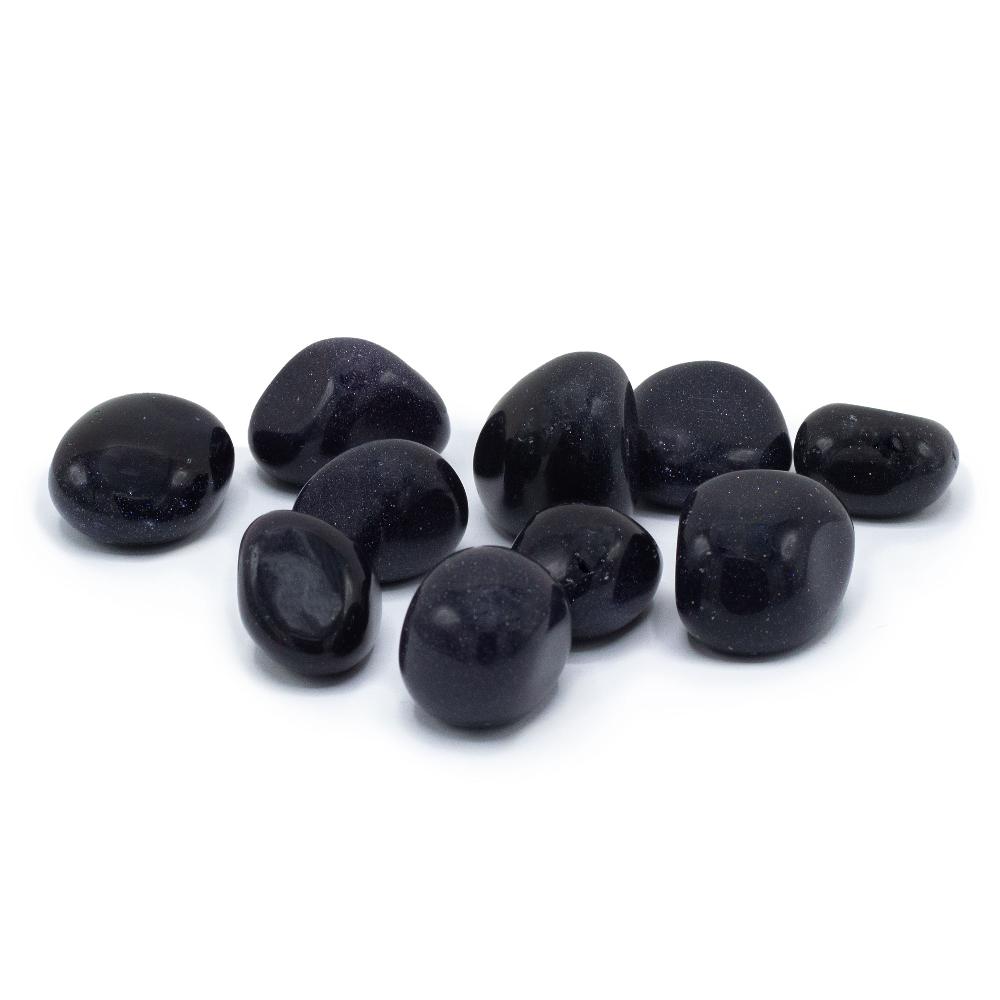 ancient wisdom 24x Tumble Stones - Blue Goldstone