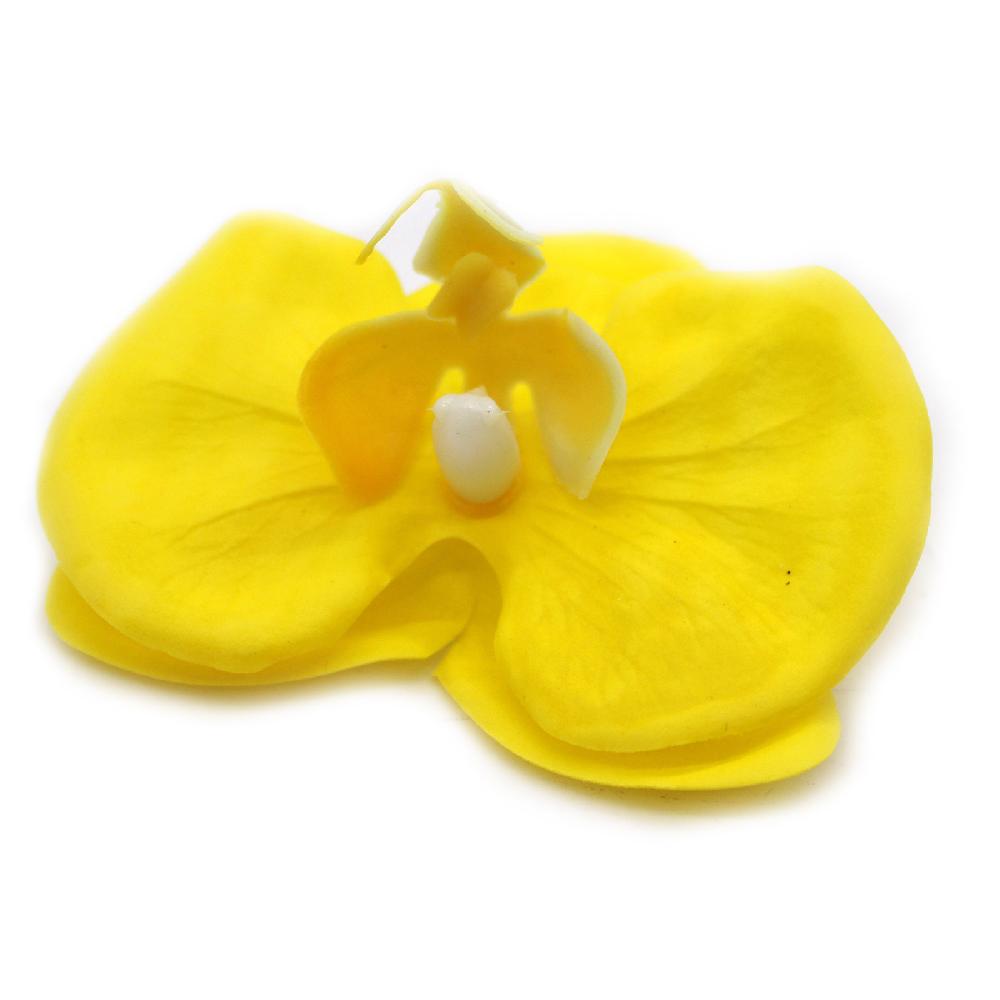 Ancient Wisdom 25x Craft Soap Flower - Orchid - Yellow