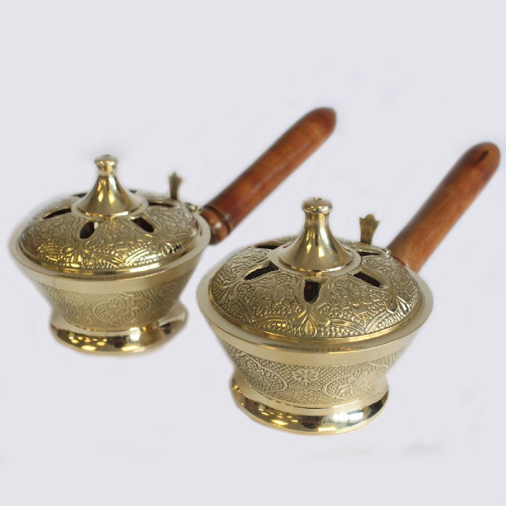 Ancient Wisdom 2x Ornate Censer Incense Burner
