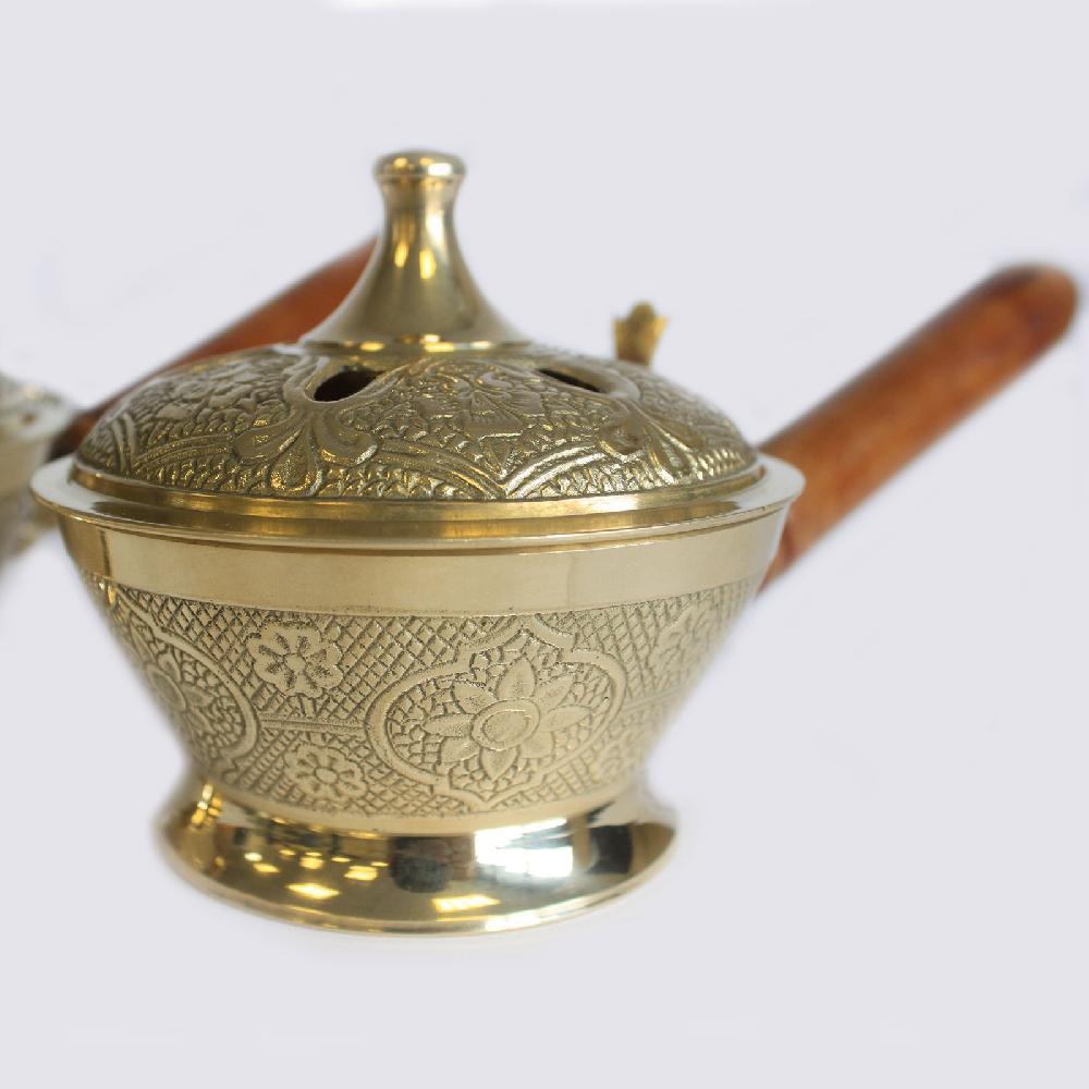 Ancient Wisdom 2x Ornate Censer Incense Burner