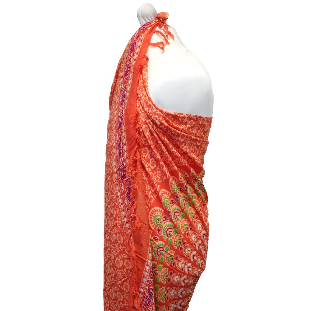 Ancient Wisdom 2x Pink Rose Mandala Sarongs