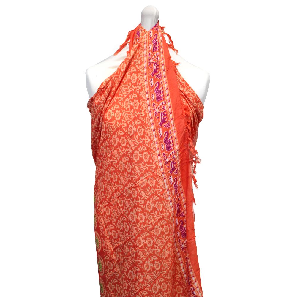 ancient wisdom 2x Pink Rose Mandala Sarongs