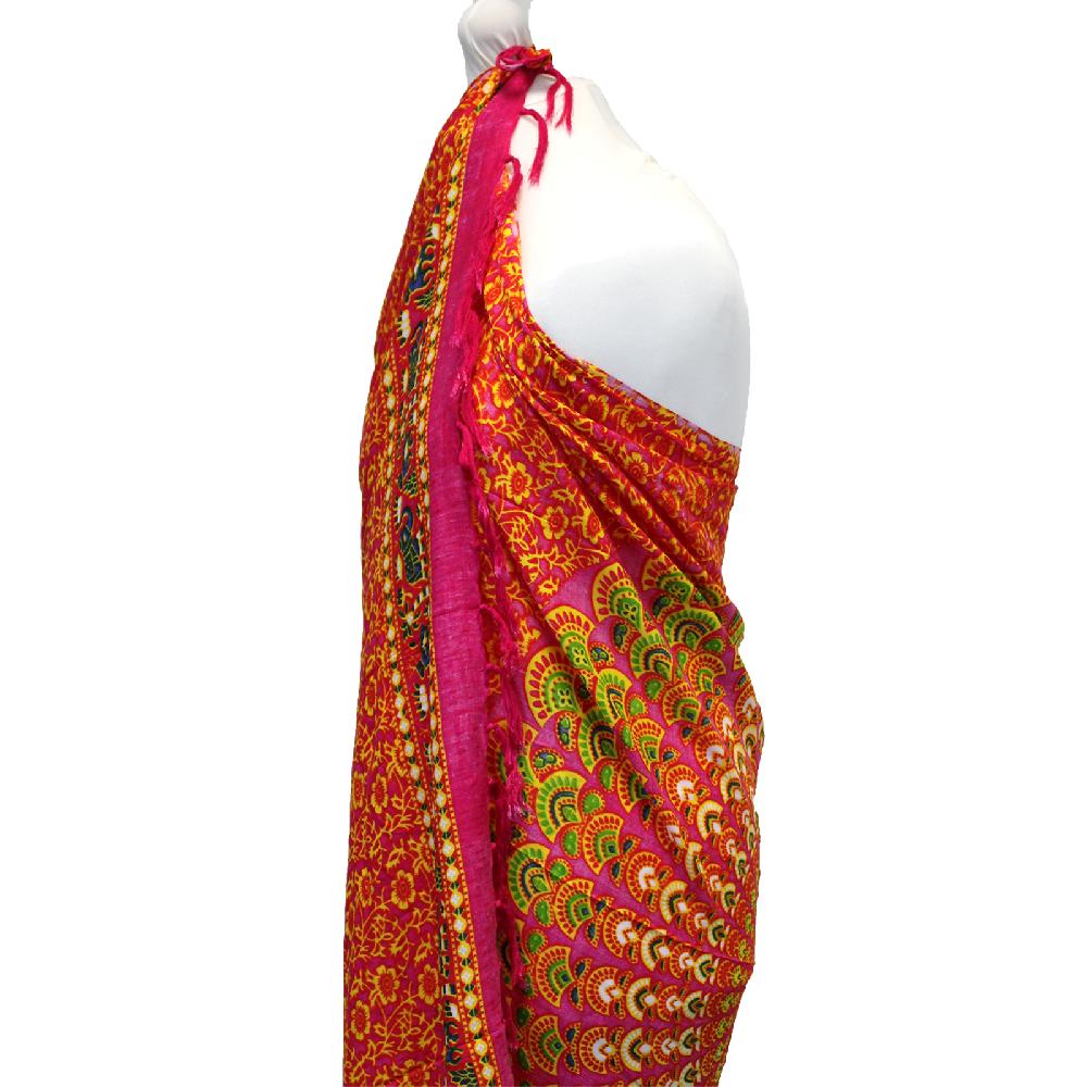 Ancient Wisdom 2x Ruby Lime Mandala Sarongs
