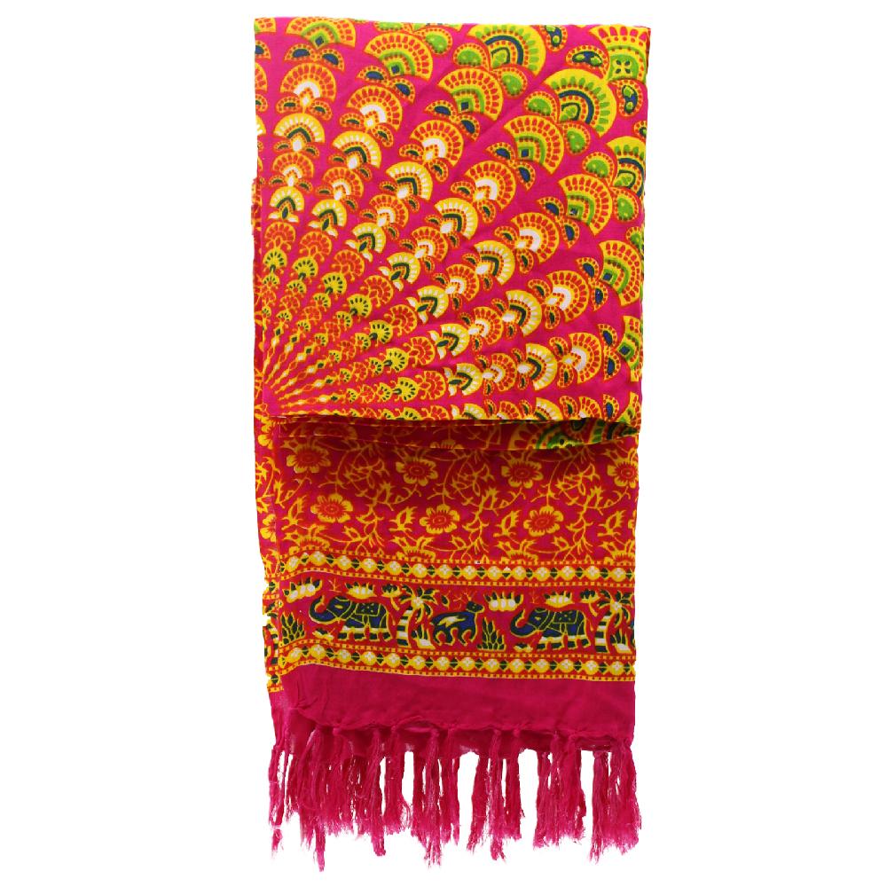 Ancient Wisdom 2x Ruby Lime Mandala Sarongs