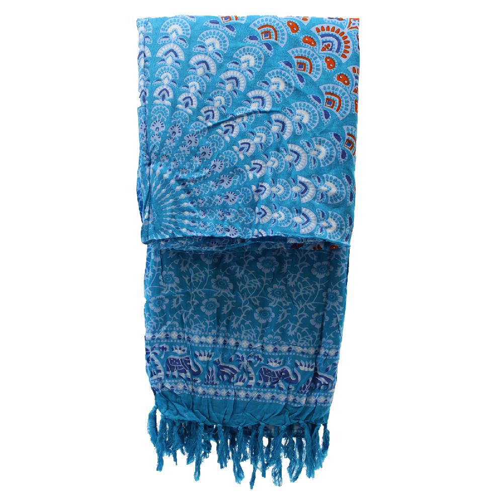 Ancient Wisdom 2x Teal Orange Mandala Sarongs