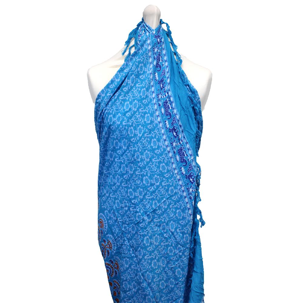 ancient wisdom 2x Teal Orange Mandala Sarongs