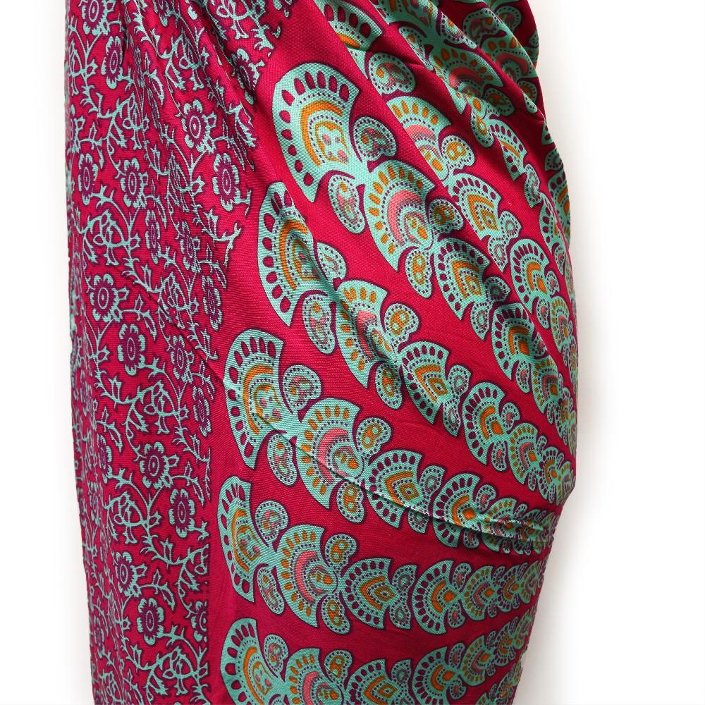 Ancient Wisdom 2x Teal Purple Mandala Sarongs