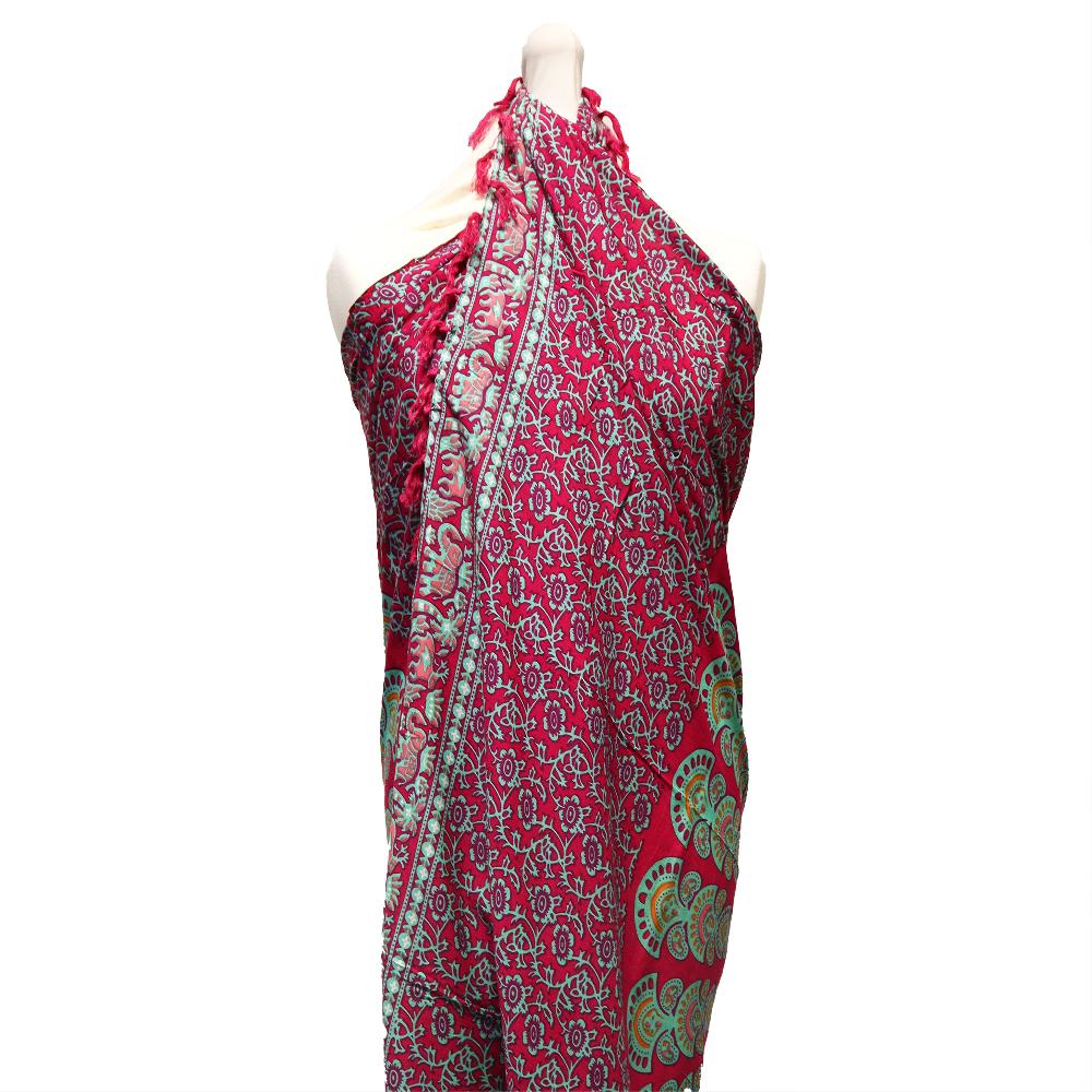 ancient wisdom 2x Teal Purple Mandala Sarongs