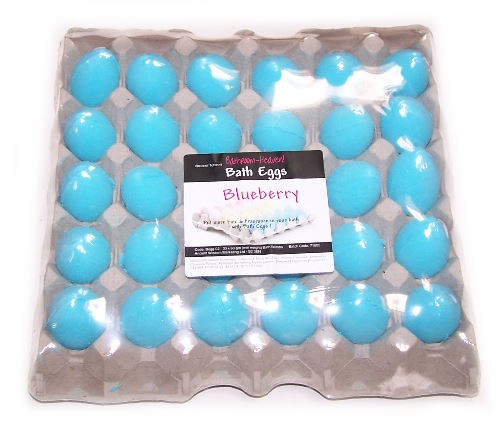 Ancient Wisdom 30x Bath Eggs In A Tray - Blueberry