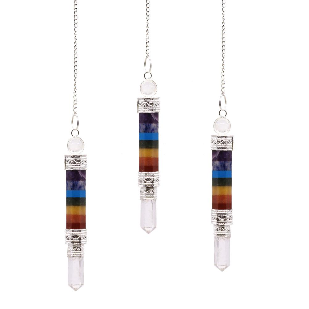 ancient wisdom 3x 7 Charka 3 Piece Joint Pendulum
