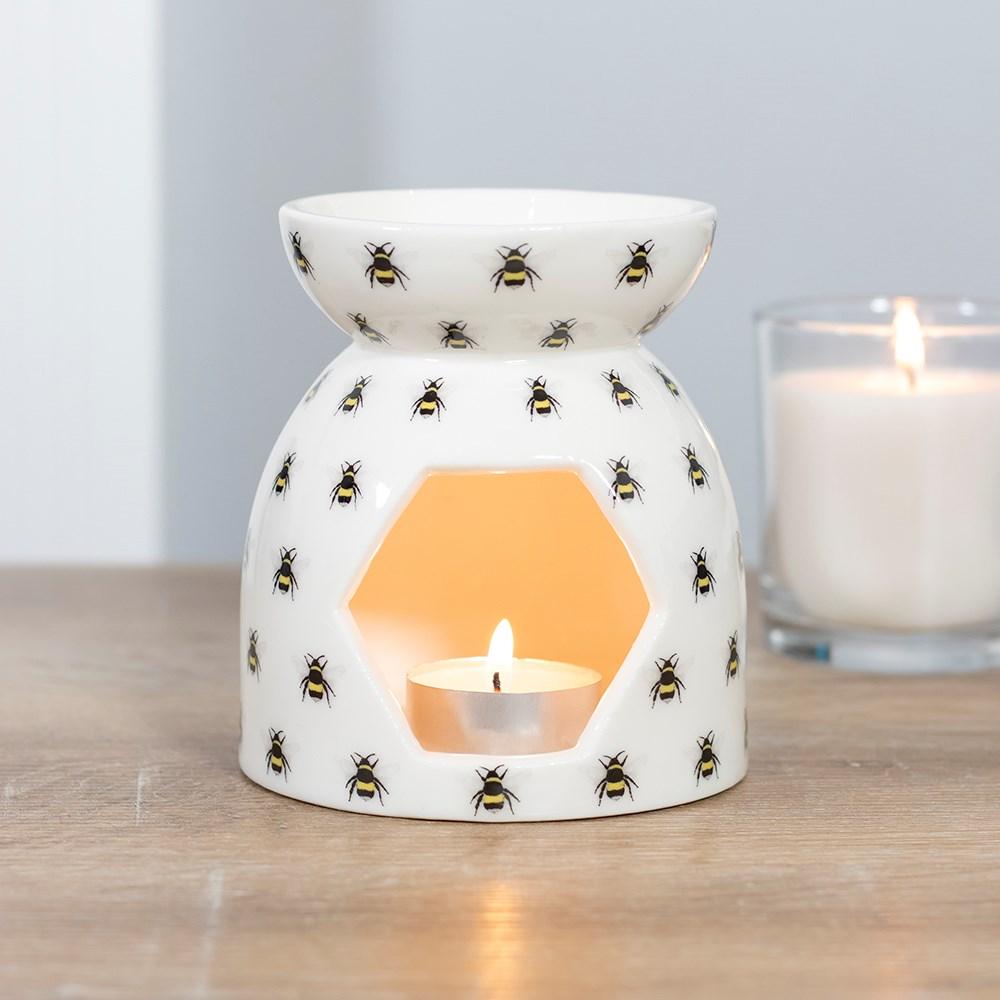 Ancient Wisdom 3x All Over Bee Print Oil Burner