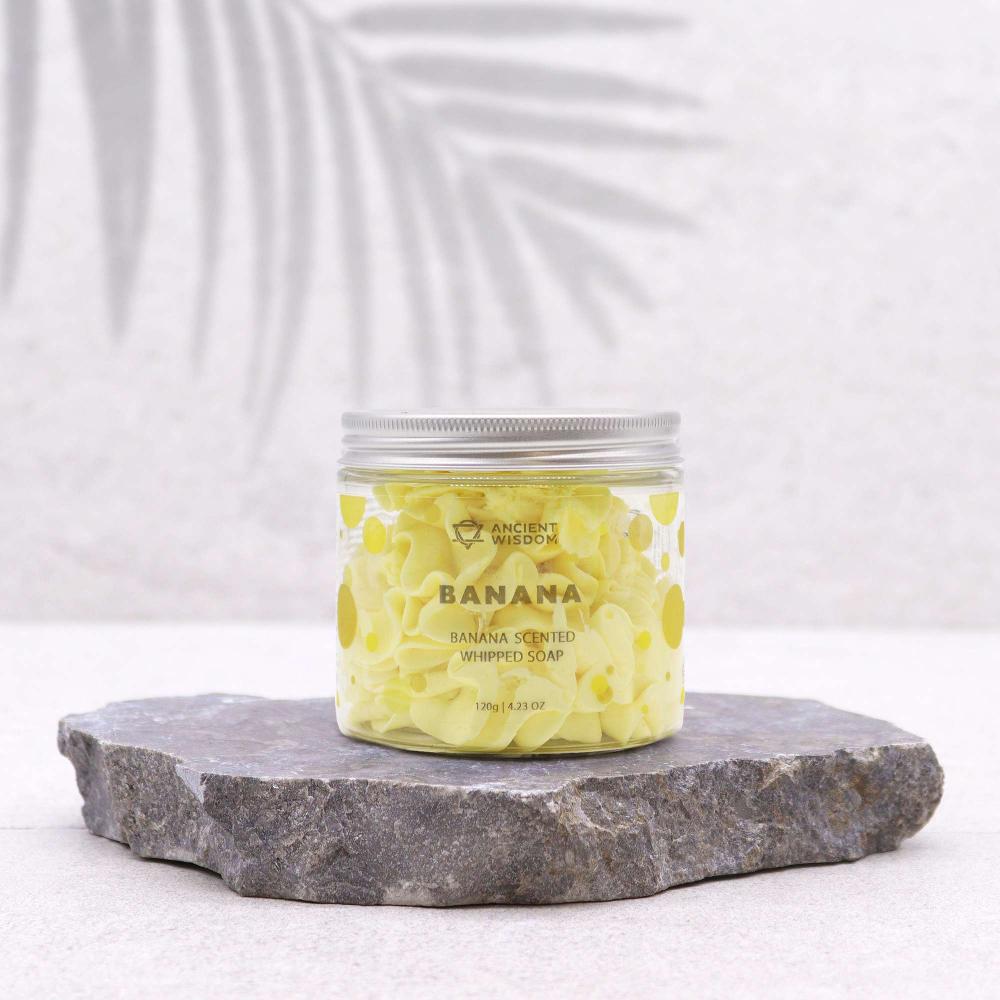 Ancient Wisdom 3x Banana Whipped Soap 120g