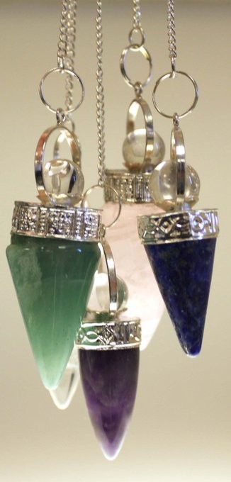 Ancient Wisdom 3x Cone & Silver Ring Pendulum - Asst