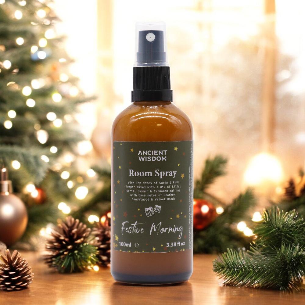 Ancient Wisdom 3x Festive Morning Room Spray 100ml