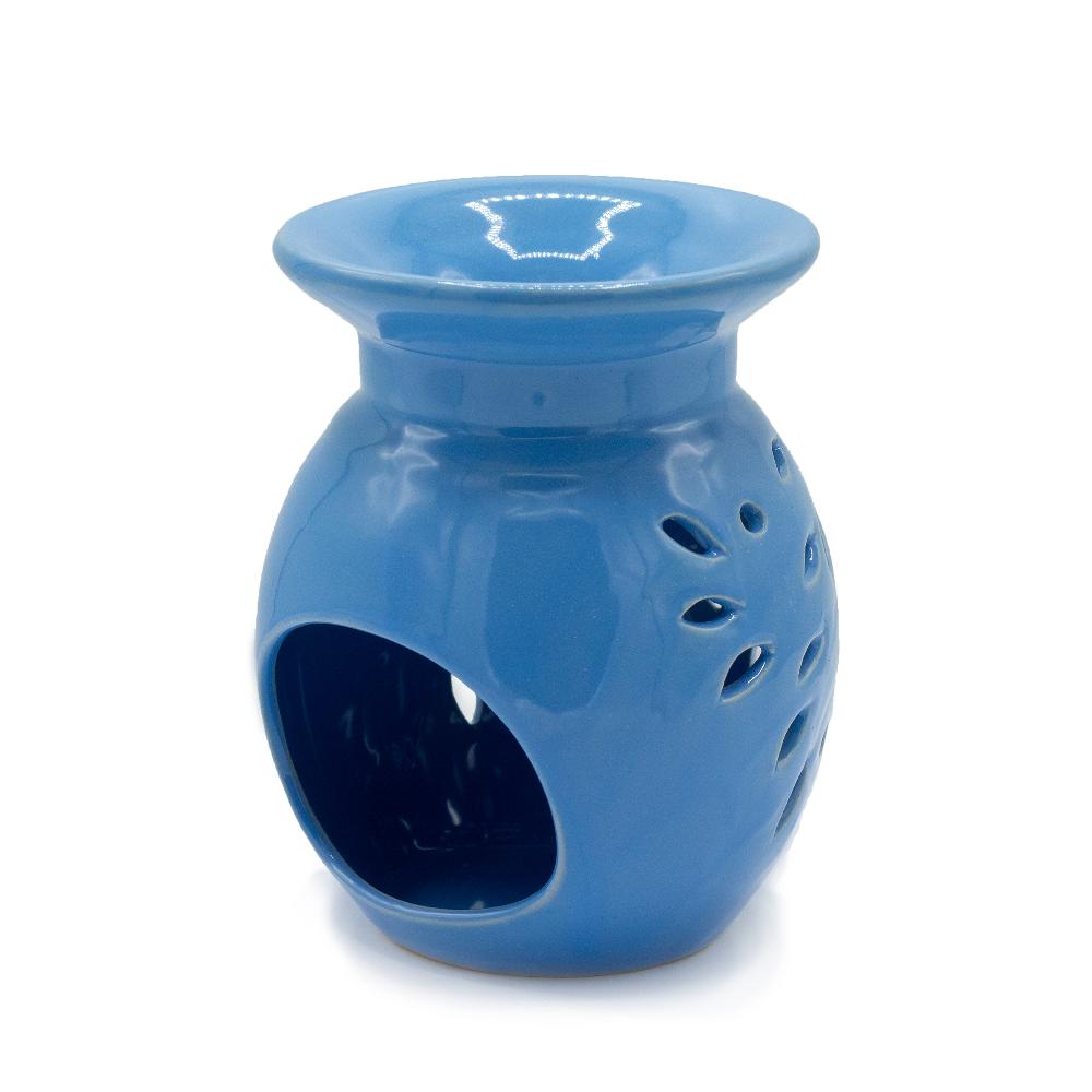 Ancient Wisdom 3x Floral Oil Burner - Blue